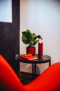 red room sofa